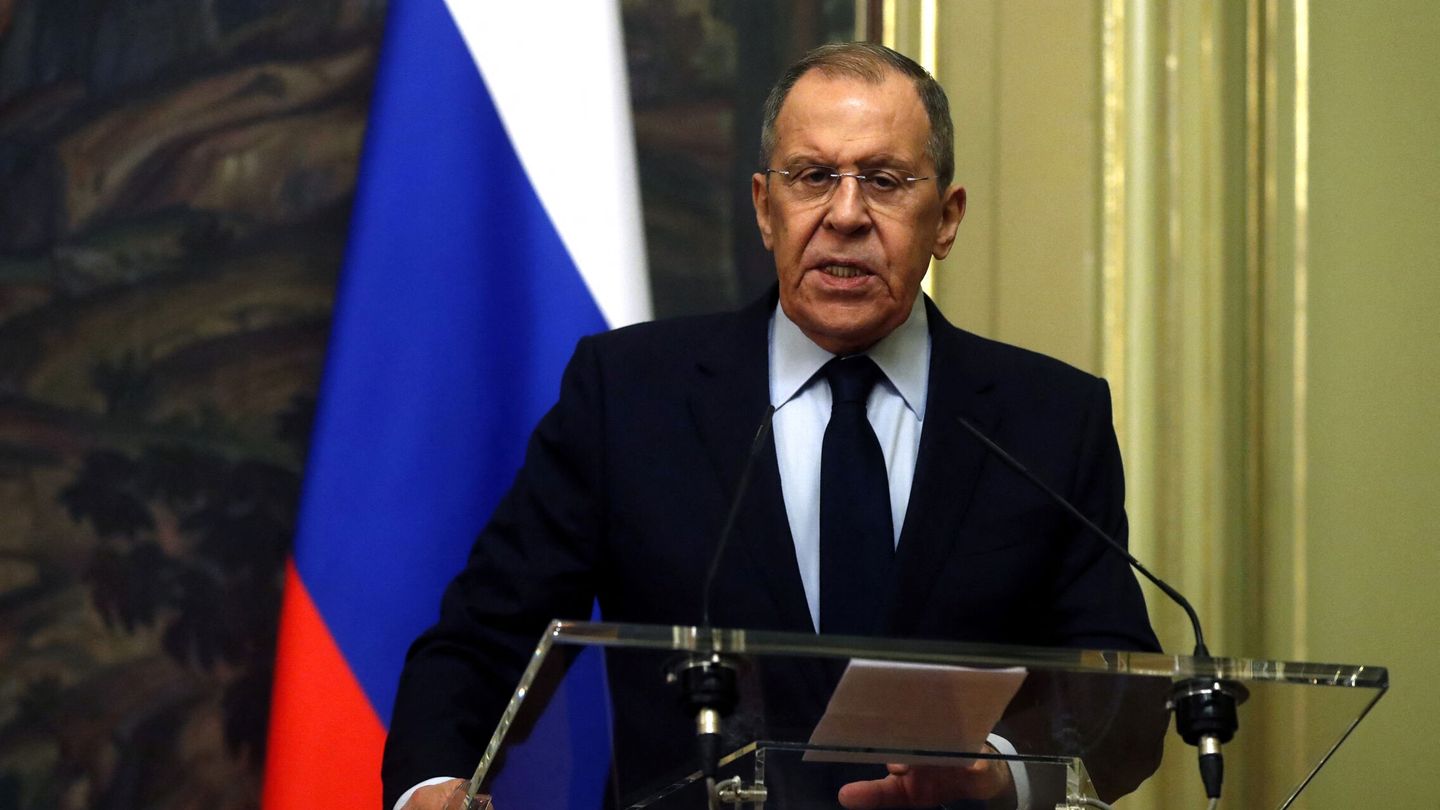 Russian Foreign Minister Sergei Lavrov attends a joint news conference with Nicaraguan Foreign Minister Denis Moncada following their meeting in Moscow, Russia March 30, 2023. Maxim Shipenkov Pool via REUTERS