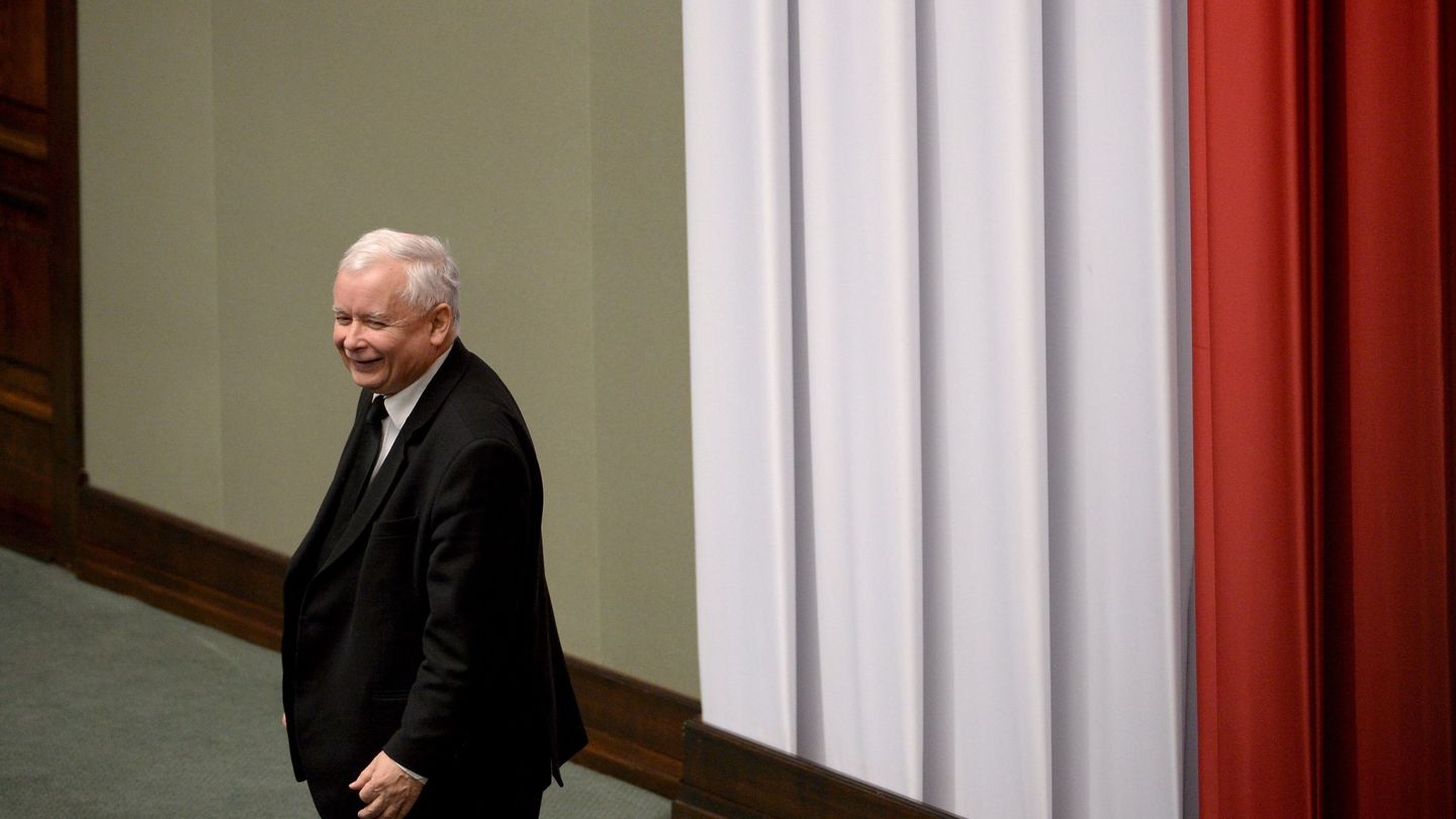 El líder de líder del partido Ley y Justicia, Jaroslaw Kaczynski, el 8 de diciembre de 2017. (Reuters)