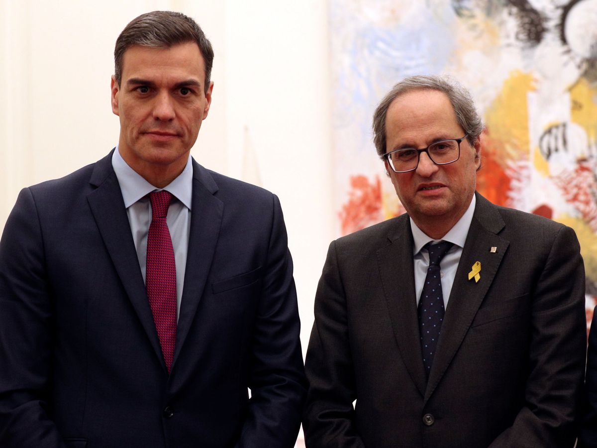 Foto: Pedro Sánchez y Quim Torra en una imagen de archivo. (Reuters)