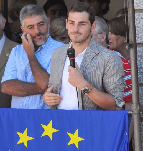 Iker Casillas y su padre