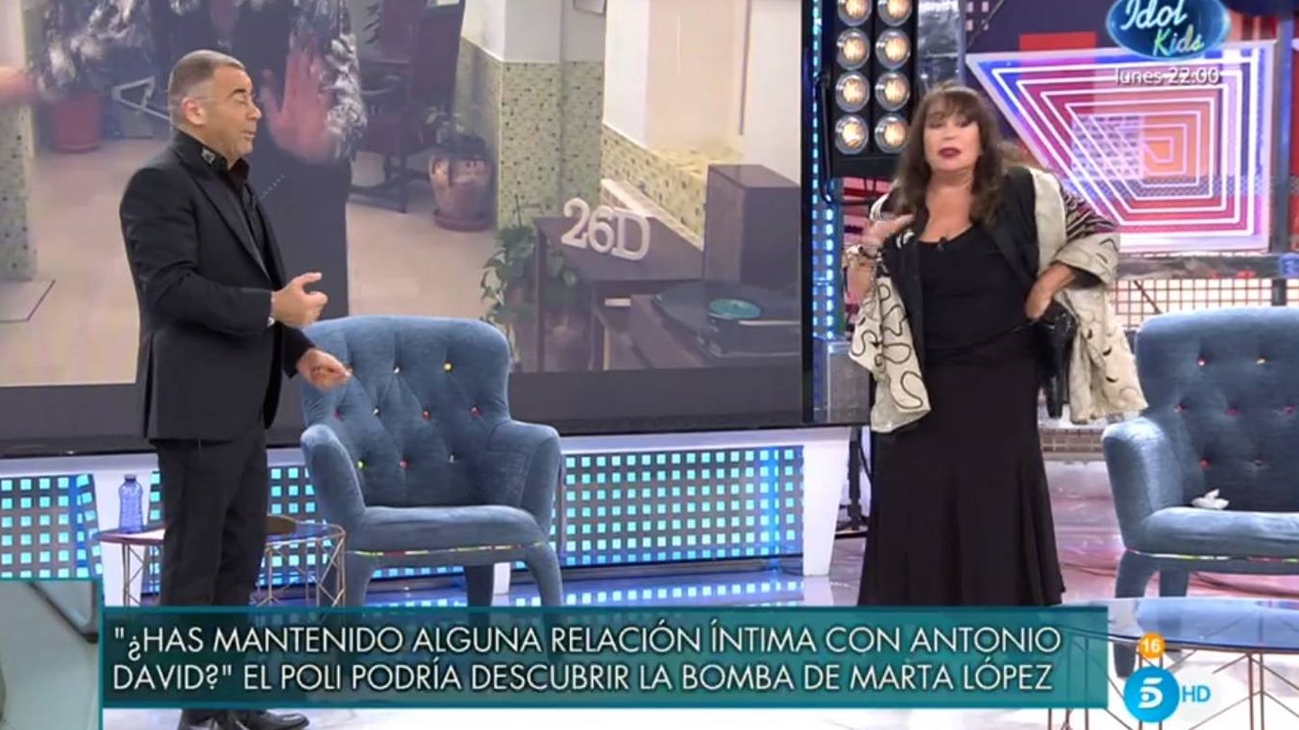 Jorge Javier y Massiel, en 'Sábado Deluxe'. (Telecinco).