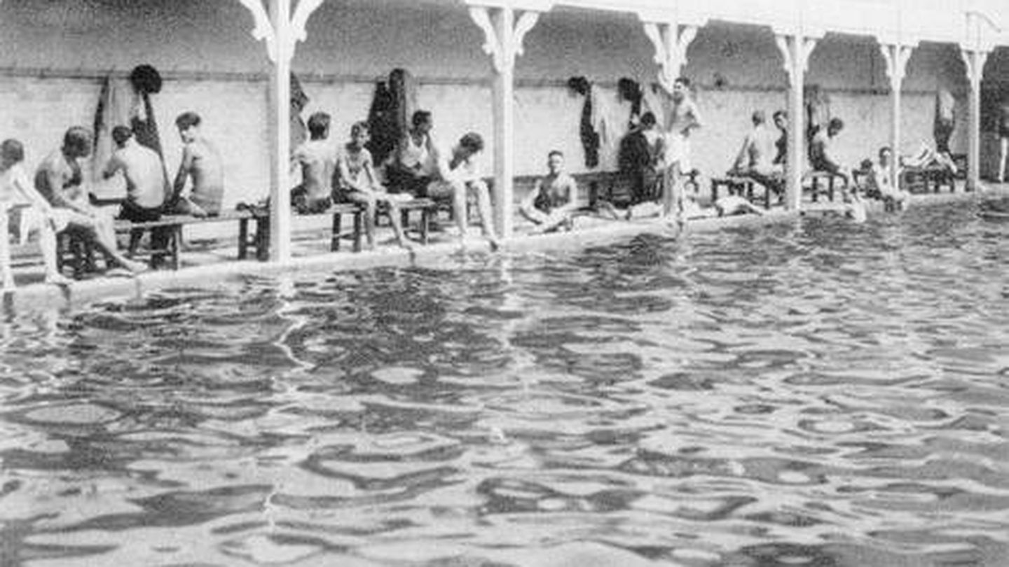 Antigua piscina Niagara, en Príncipe Pío. (Archivos de Madrid)