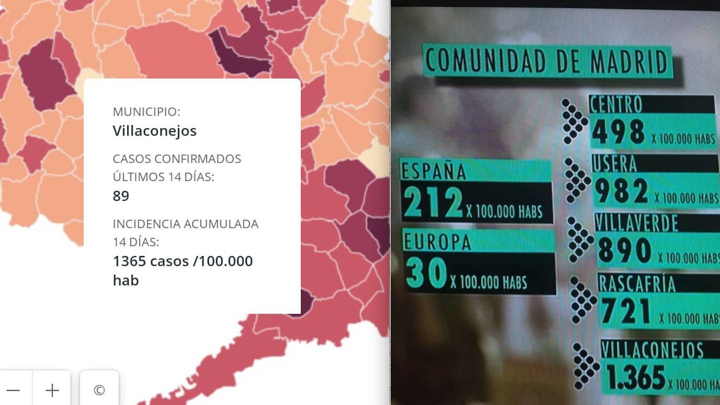 Dos informaciones aparecidas en prensa y televisión nacional con datos erróneos sobre Villaconejos.