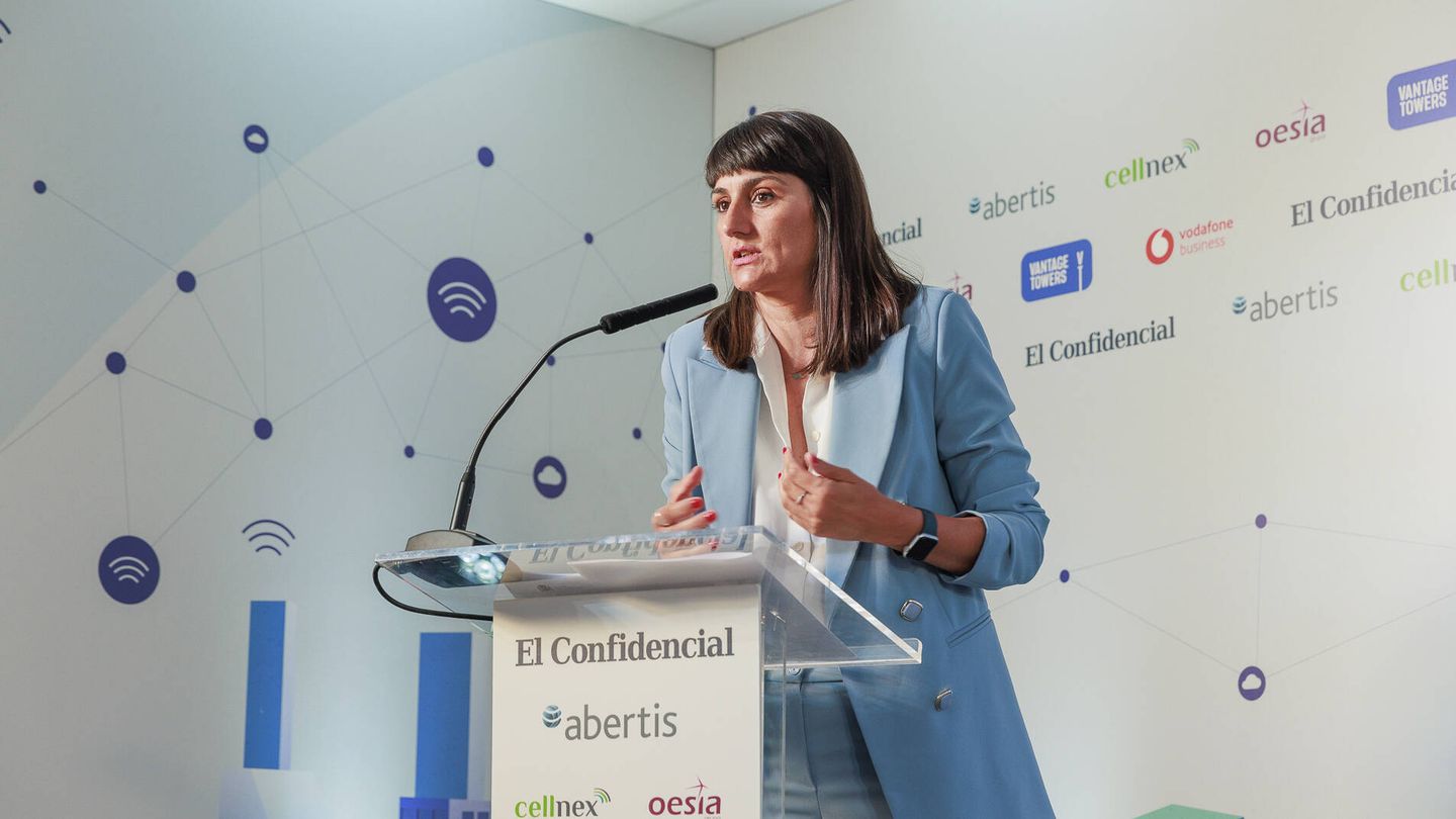 María González Veracruz, secretaria de Estado de Telecomunicaciones e Infraestructuras Digitales del Ministerio para la Transformación Digital y de la Función Pública, en la apertura institucional.