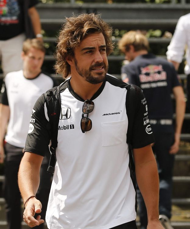Foto: Fernando Alonso en el circuito belga de Spa, este jueves.