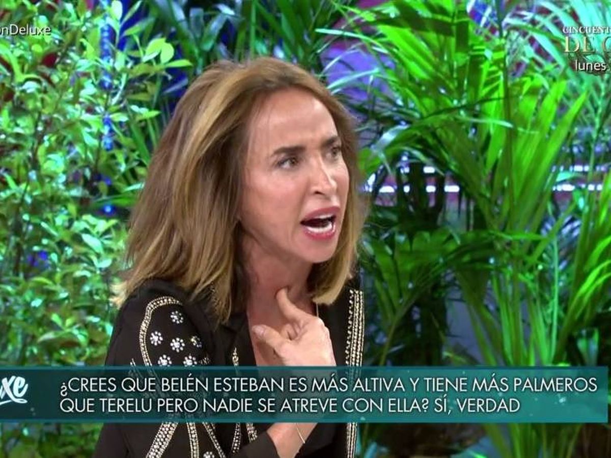 Foto: María Patiño, en 'Sábado Deluxe'. (Telecinco).
