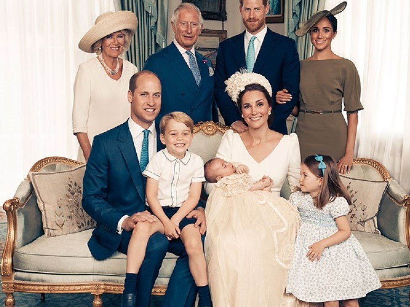 Foto oficial cedida por los duques de Cambridge en 2018. Camilla se situó a la izquierda. (EFE)