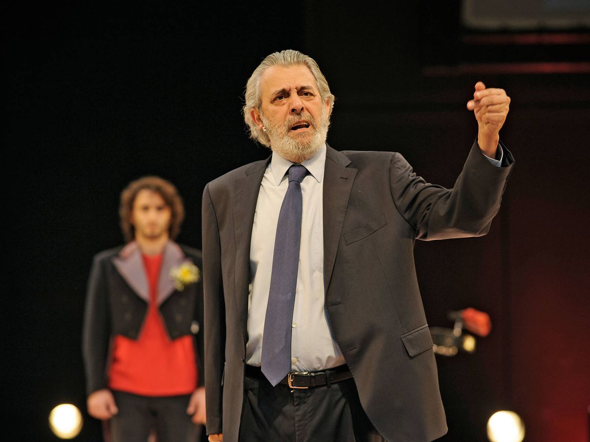 Foto: Chete Lera durante una actuación de teatro en 2012. (Getty/Quim Llenas)