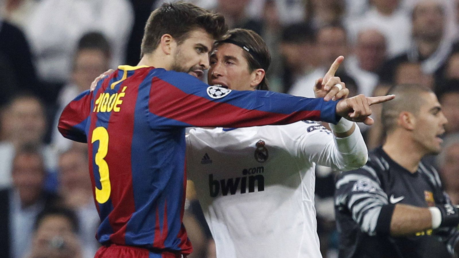 Foto: La relación entre Sergio Ramos y Piqué no es la mejor en el interior de la Roja. (EFE)