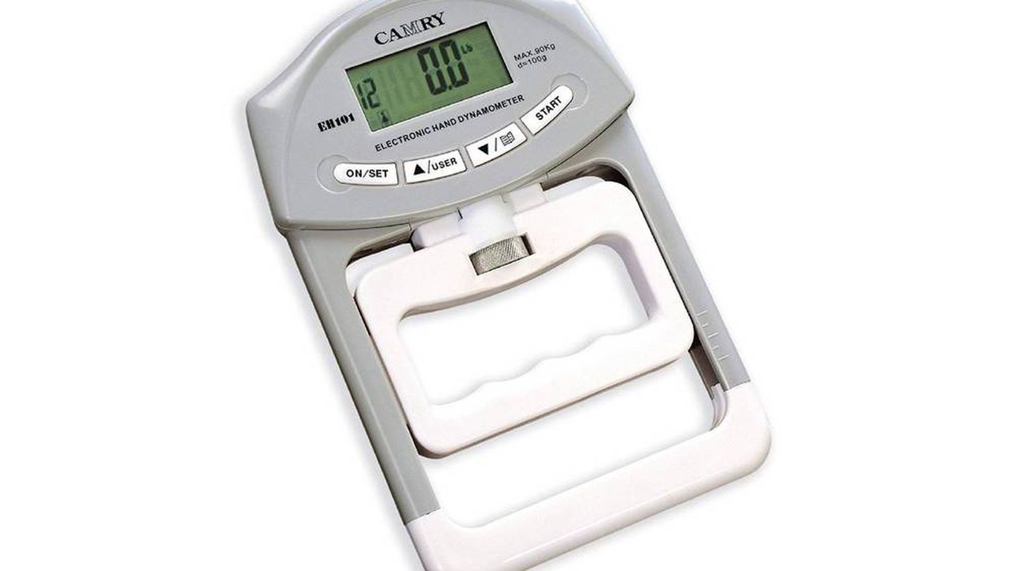 Dinamómetro electrónico Carmy para medir la fuerza de agarre