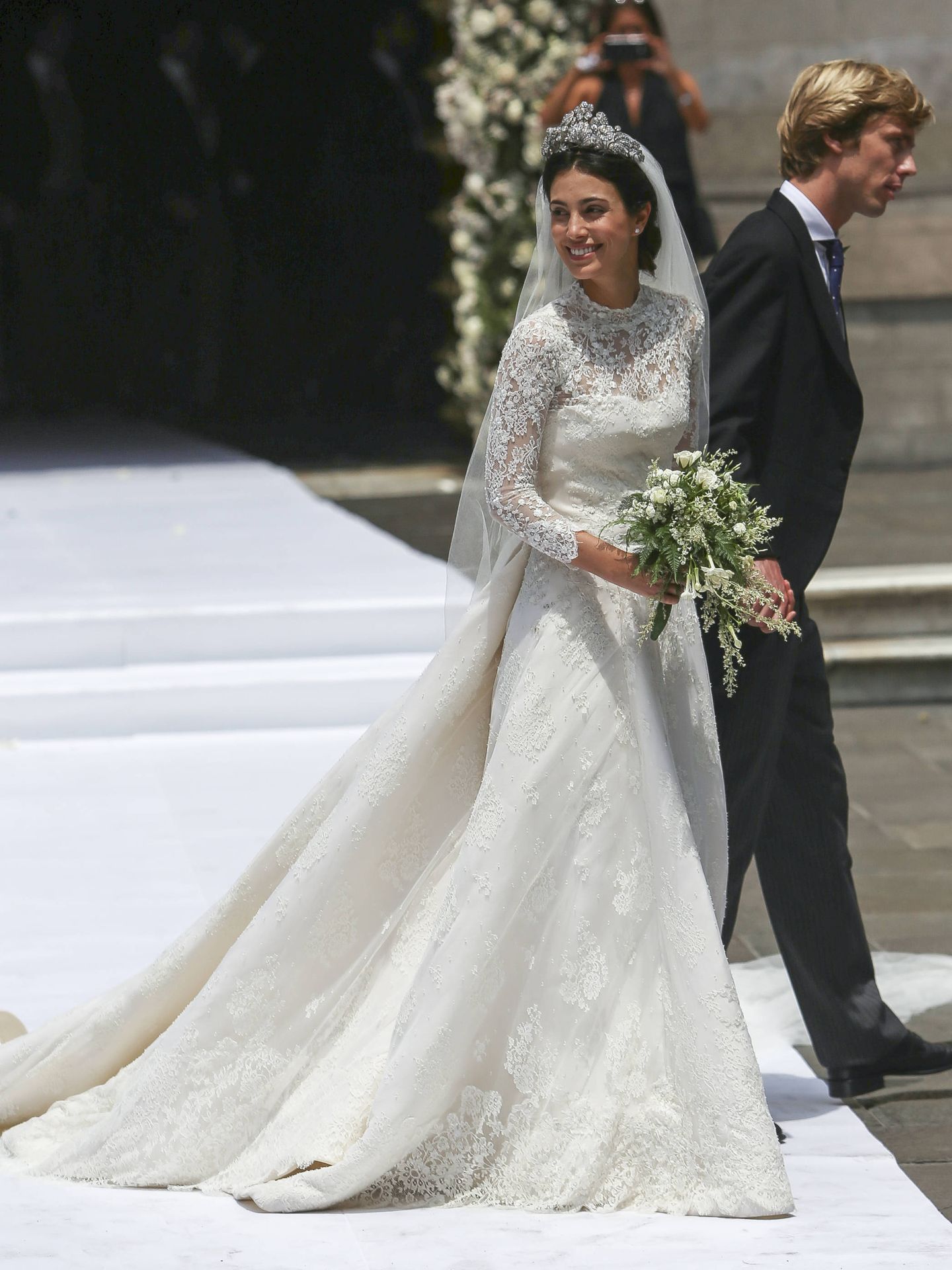 Alessandra 'Sassa' de Osma y Christian de Hannover, el día de su boda, en Lima.