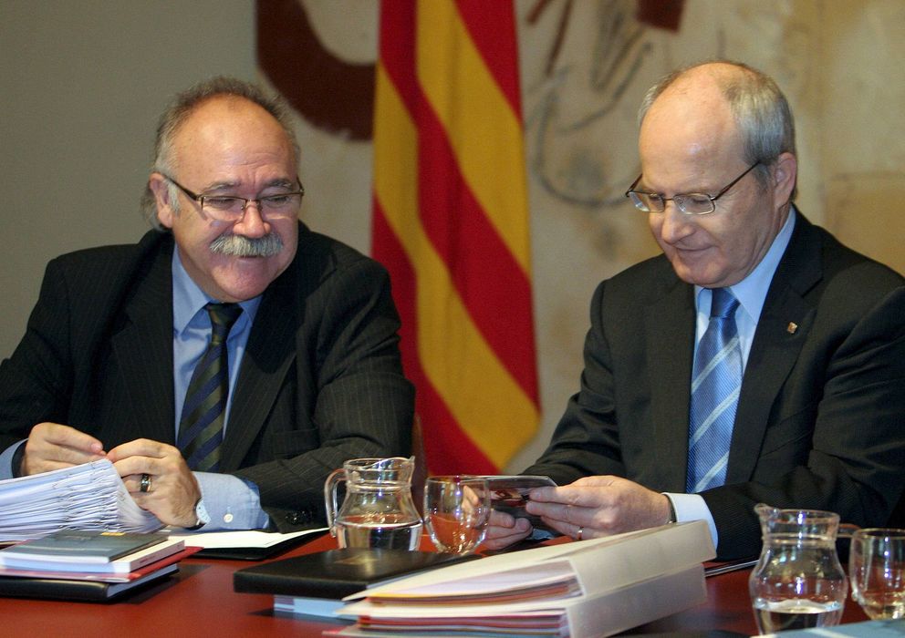 Foto: Josep Lluís Carod-Rovira (i) junto al expresident José Montilla en una imagen de archivo (EFE)