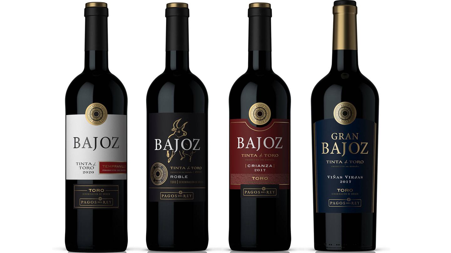 Gama completa de los vinos Bajoz. (Foto: cortesía)