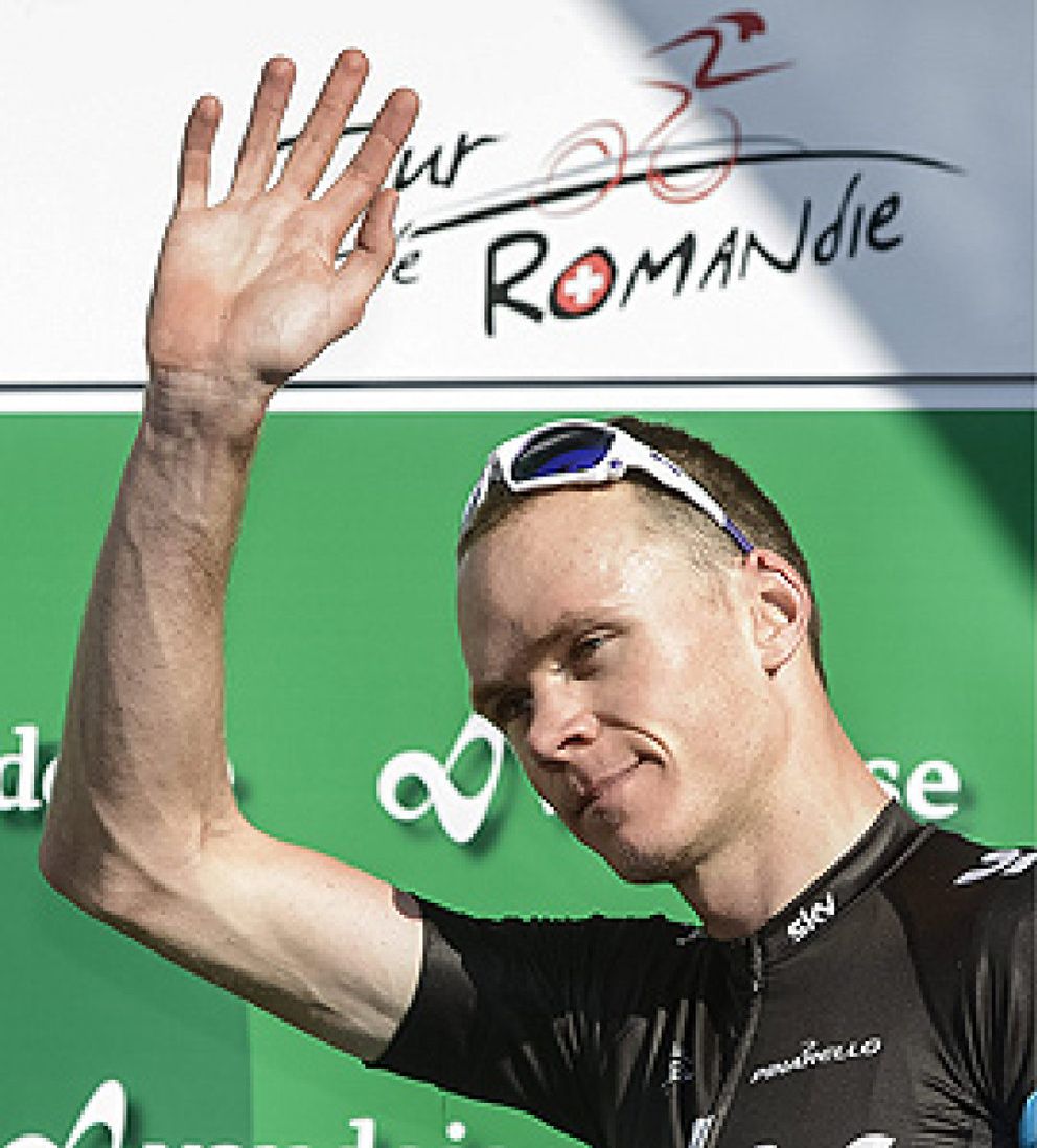 Foto: Froome sigue de líder en Romandía en una etapa que ganó Navardauskas en el sprint