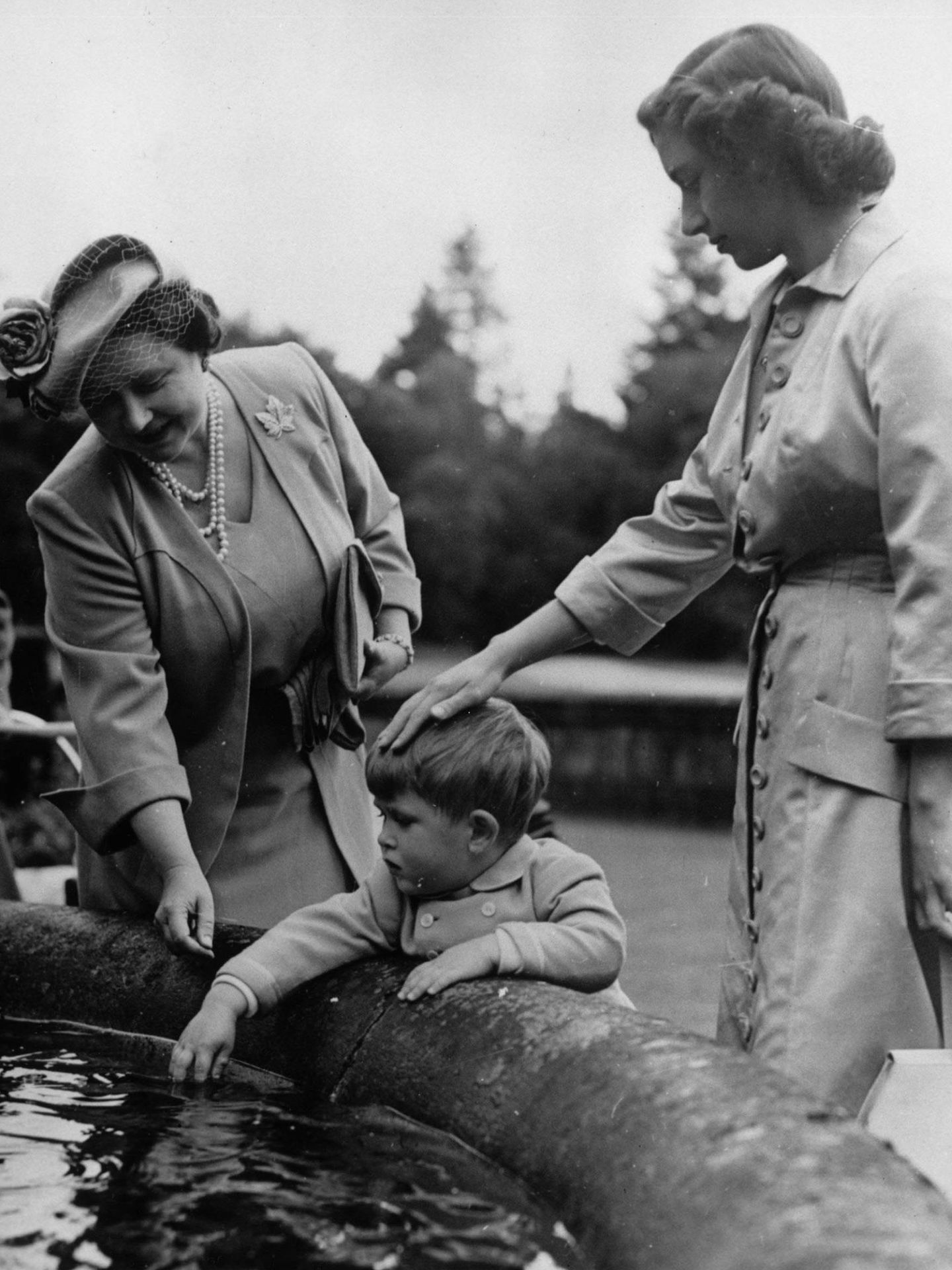 La princesa Margarita con el pequeño príncipe Carlos en una imagen de archivo. (Getty)