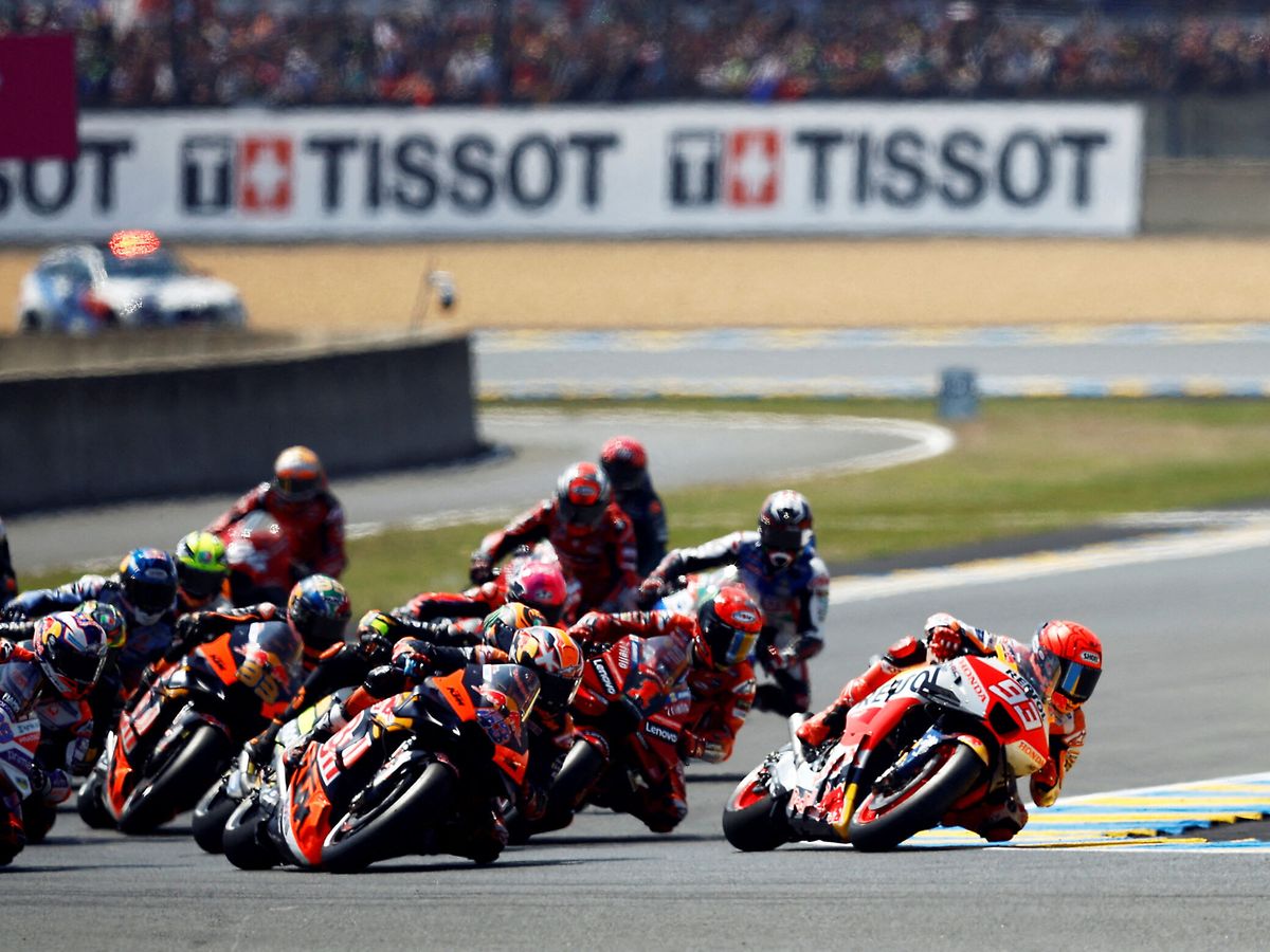 Foto: La carrera de MotoGP del Gran Premio de Francia en Le Mans. (REUTERS/Stephane Mahe).