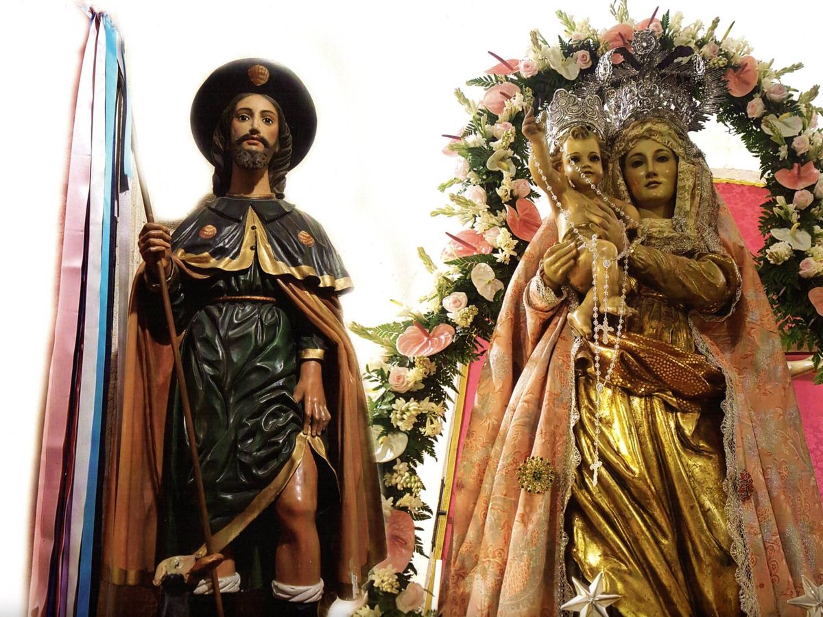 Foto: San Roque y la Virgen del Rosario de Játar (Andalucía)