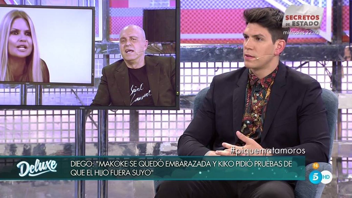 Diego Matamoros, en 'Sábado Deluxe'. (Telecinco).