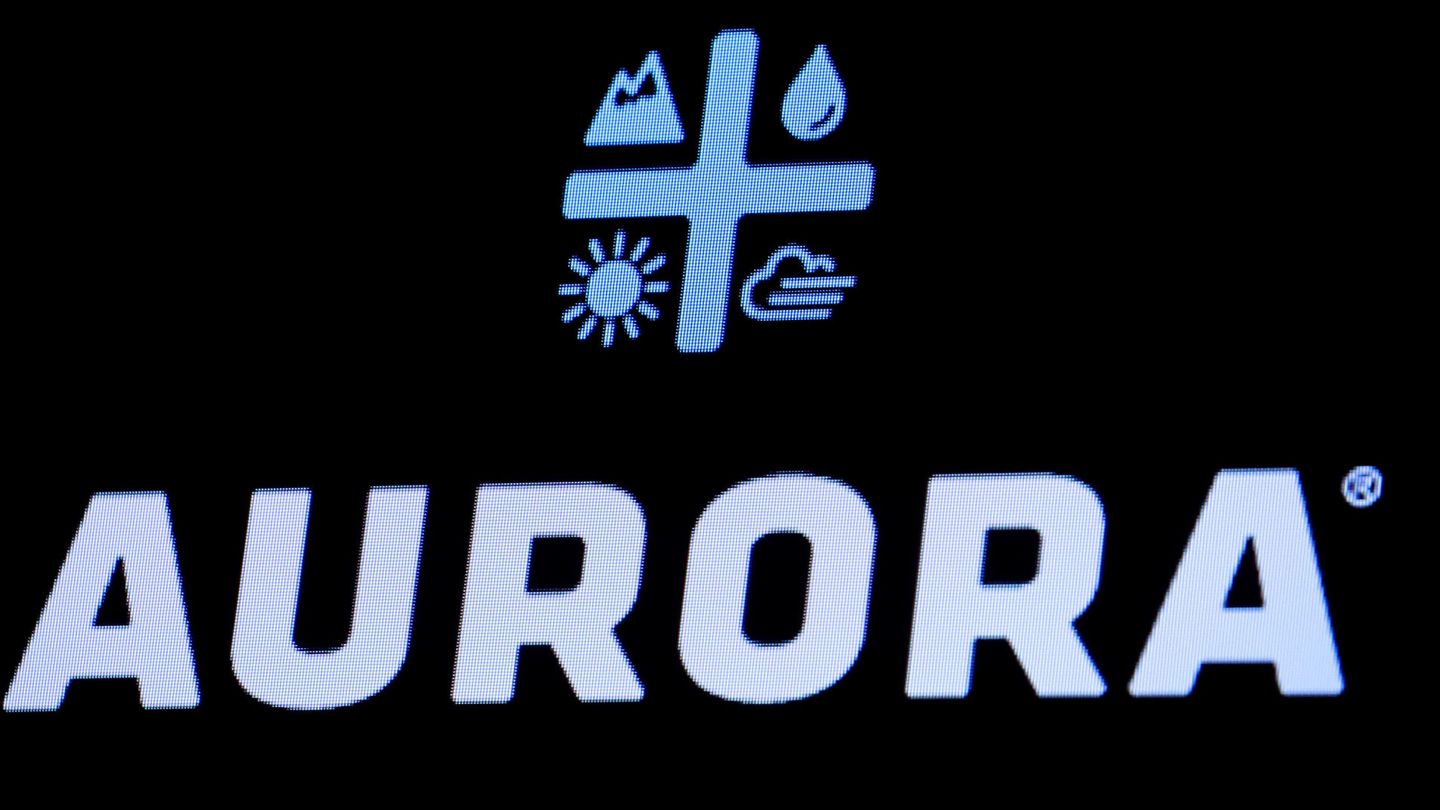 Logo de Aurora Cannabis. (Reuters)