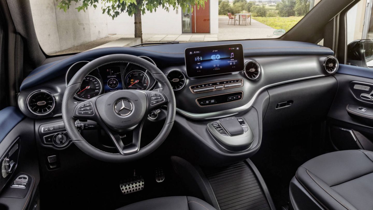 Interior del segundo modelo de la familia Mercedes EQ.