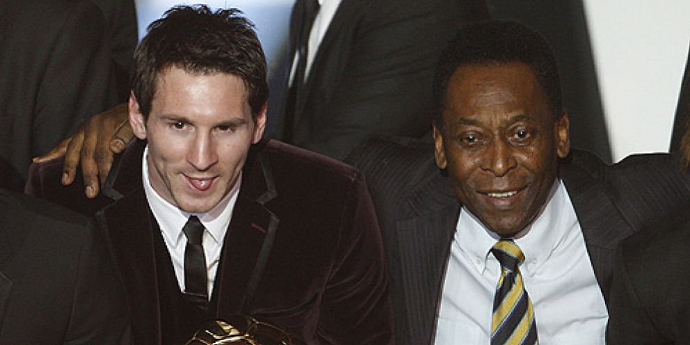 Foto: Pelé recuerda a Messi quién es 'O Rei': "Cuando haga 1.283 goles y gane 3 mundiales, hablamos"
