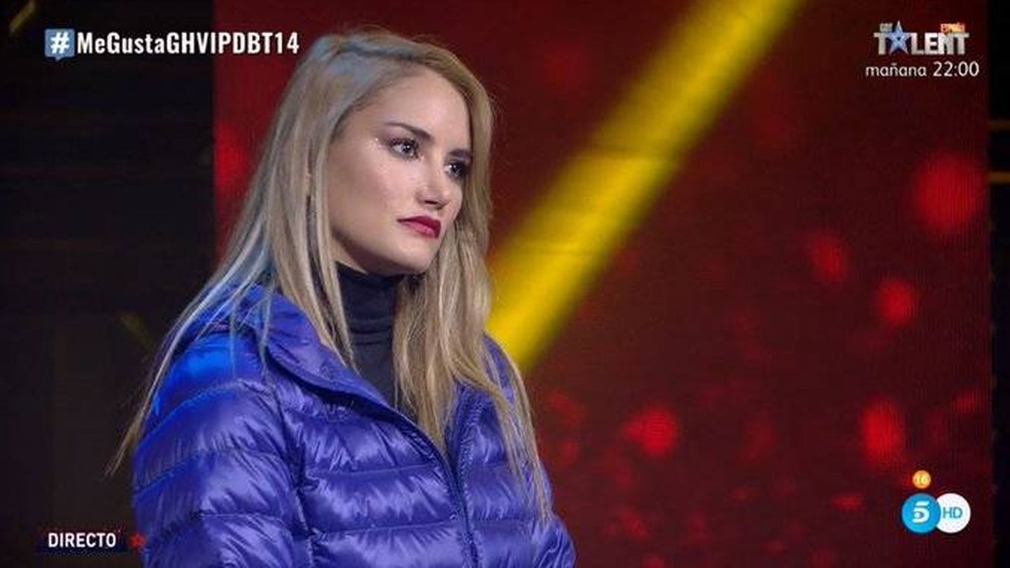 Alba, durante el debate de 'GH VIP 7'. (Telecinco)