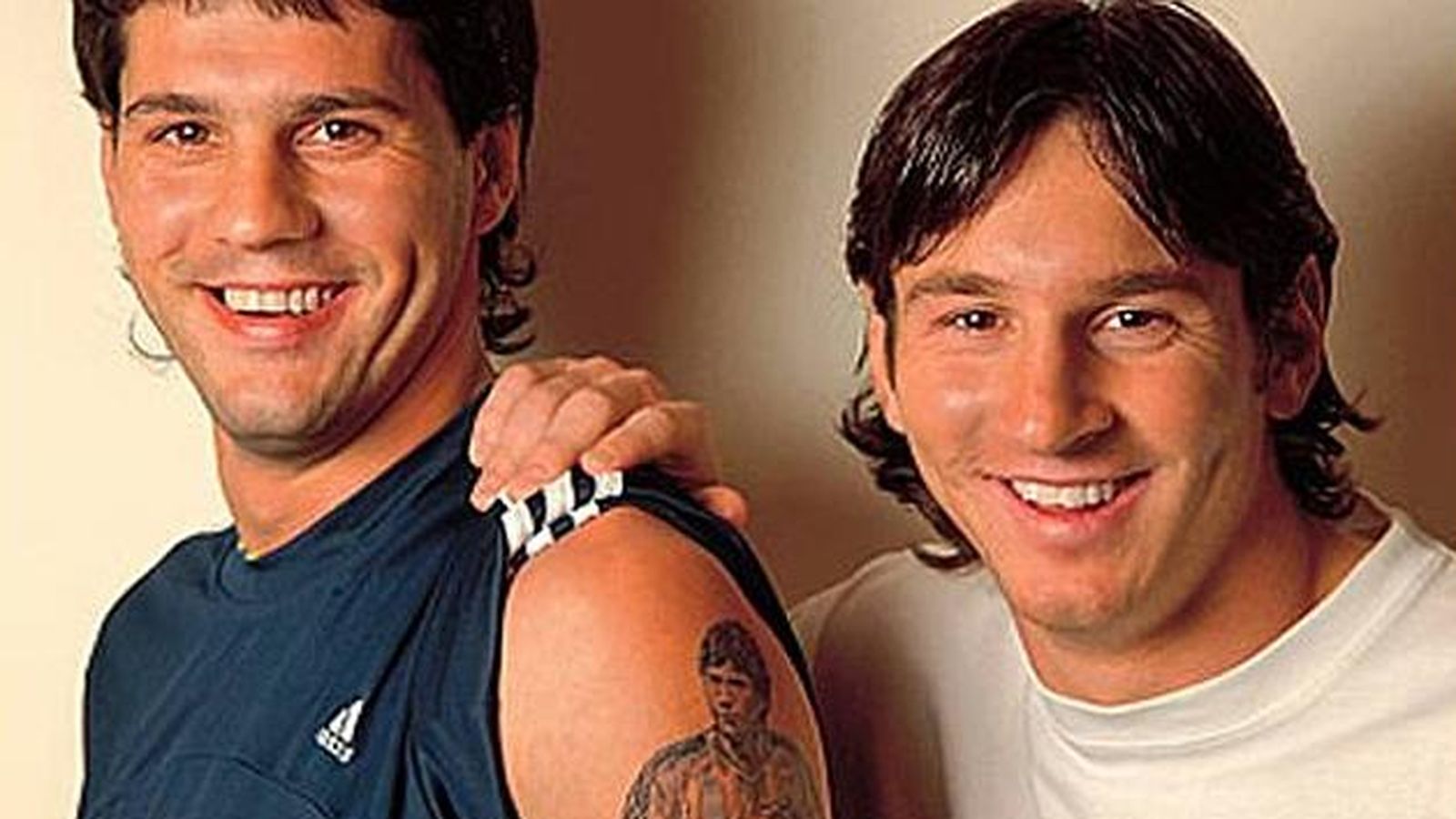 Foto: Matías Messi, junto a su hermano Leo.