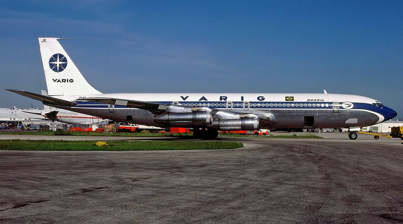 Varig Boeing 707-379C, similar al accidentado. (Wikipedia/Perry Hoppe)