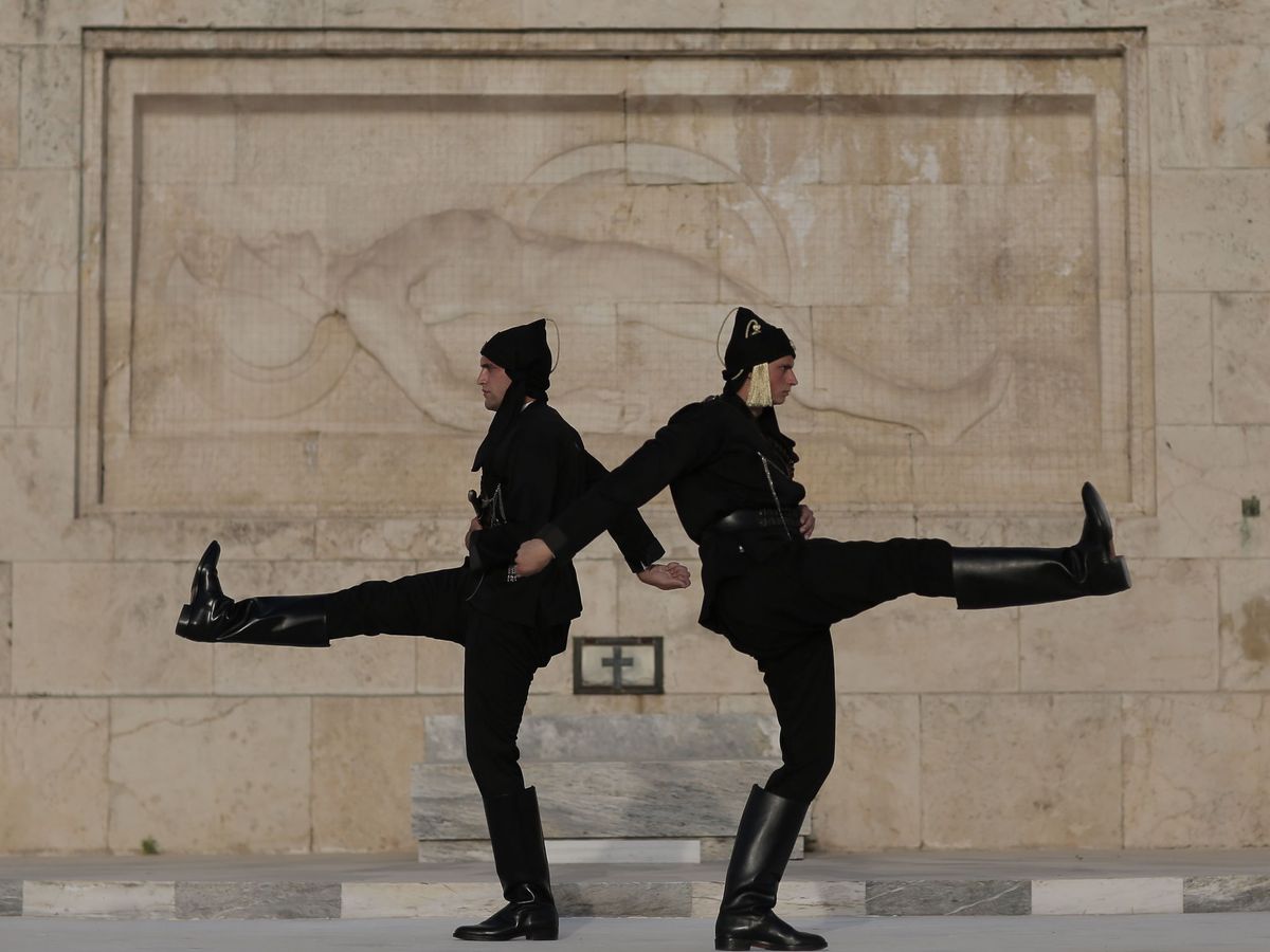 Foto: Guardia de honor presidencial griega. (EFE)