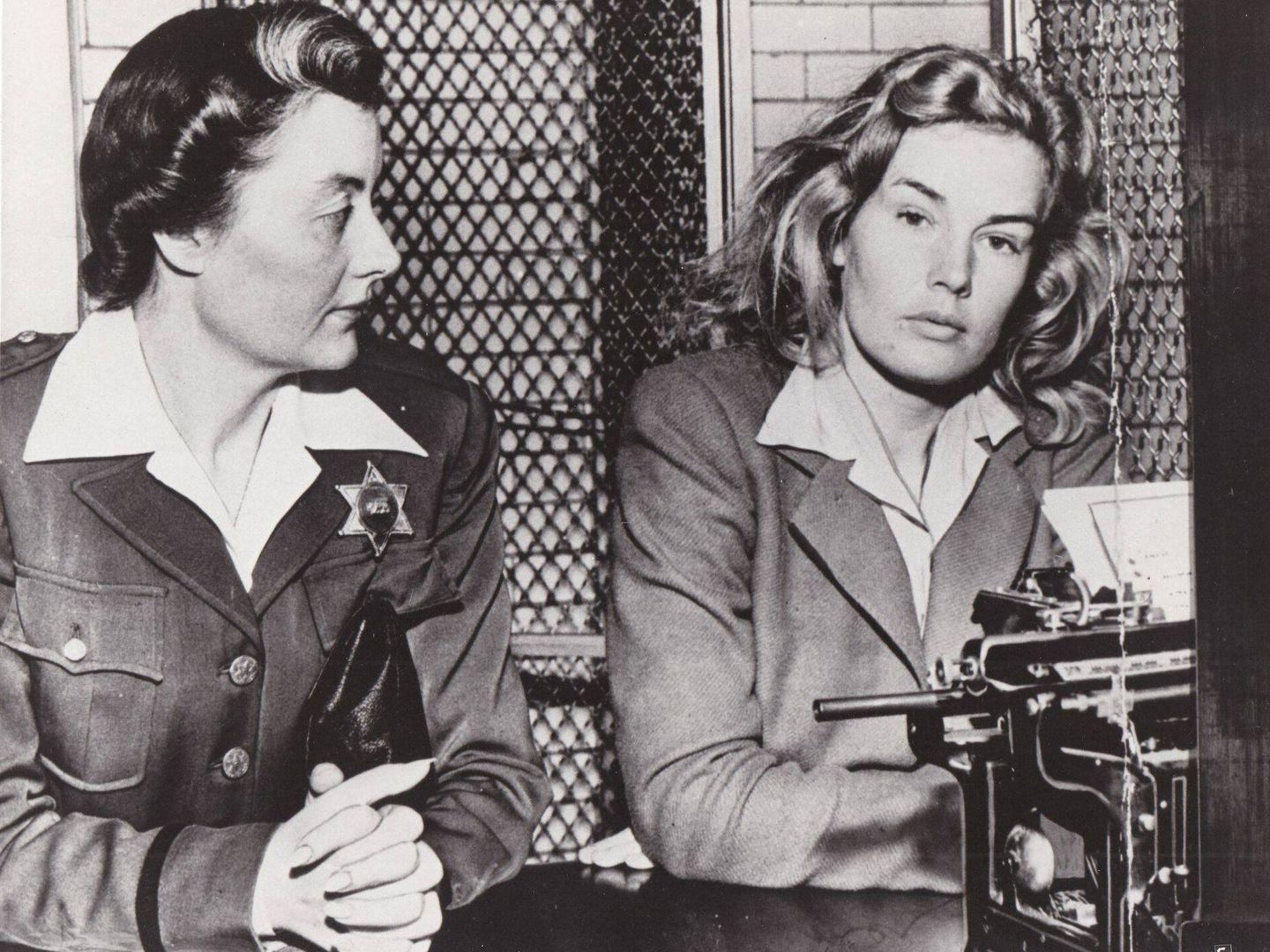 Frances Farmer durante su arresto en 1943.