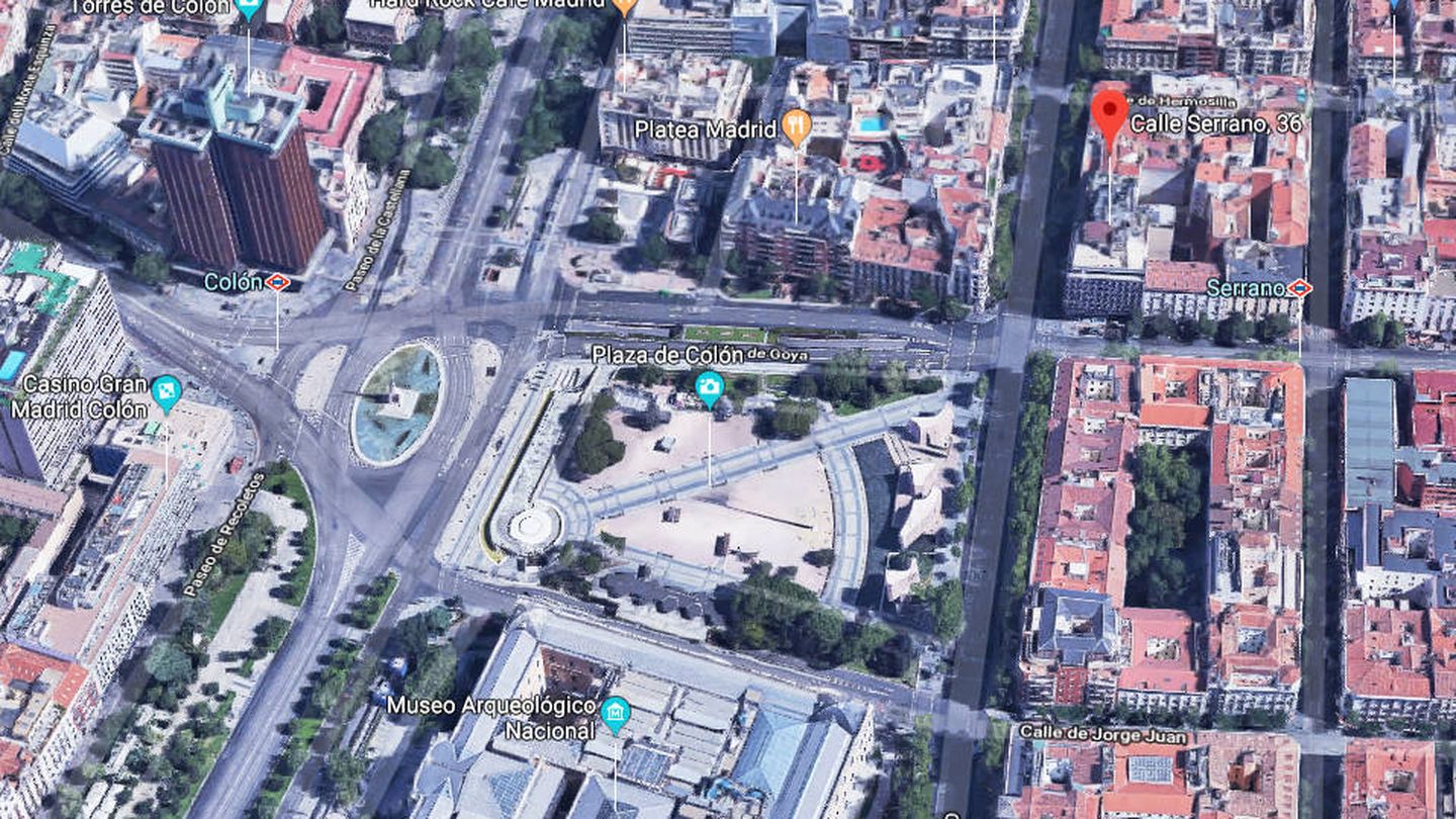 Serrano 36 está muy cerca de la céntrica plaza de Colón.