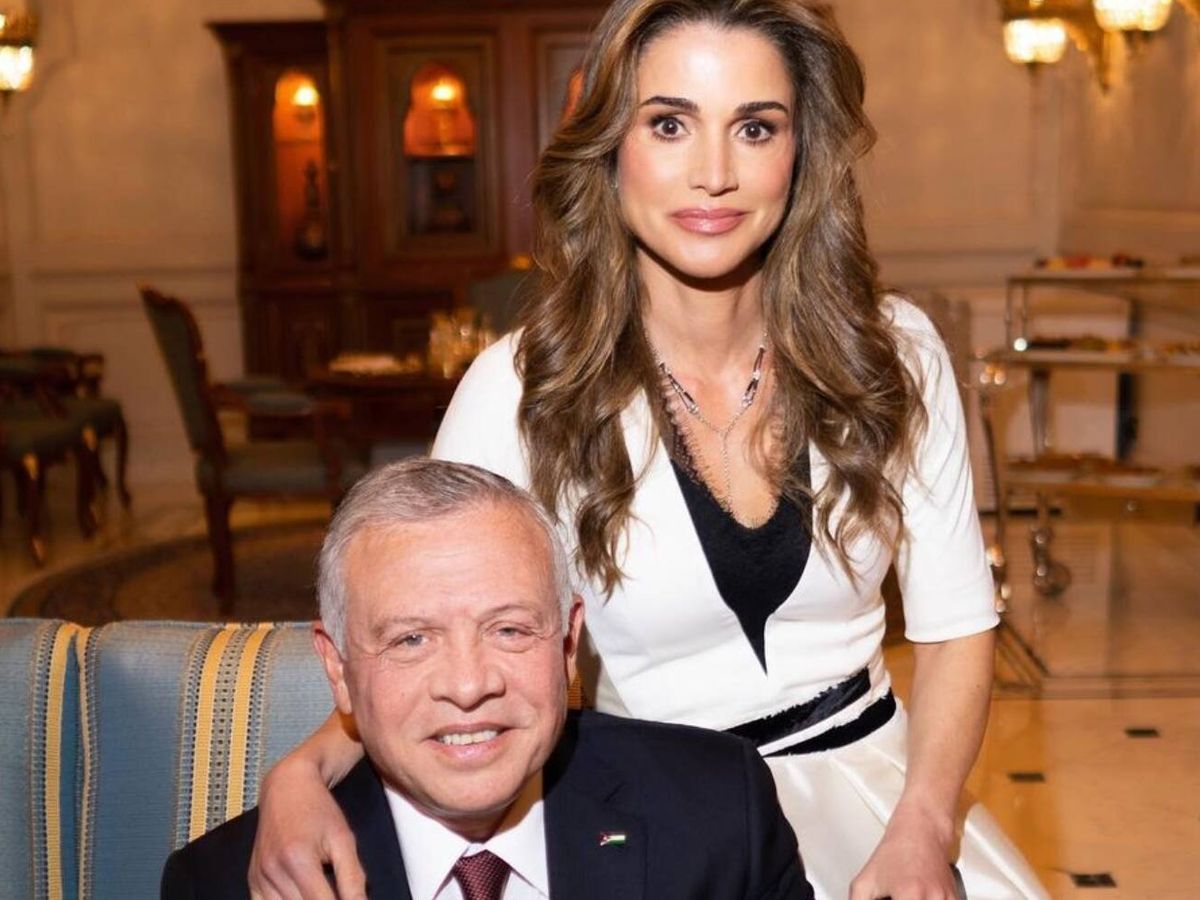 Foto: Rania de Jordania le declara su amor a su marido, el rey Abdalá. (Instagram/@queenrania)