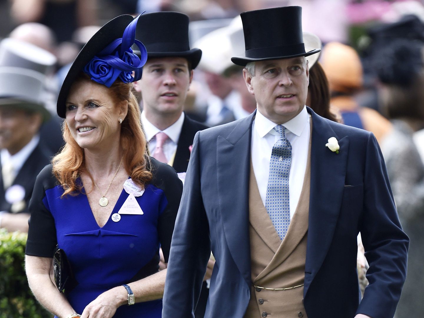 Sarah Ferguson y el príncipe Andrés. (Reuters)