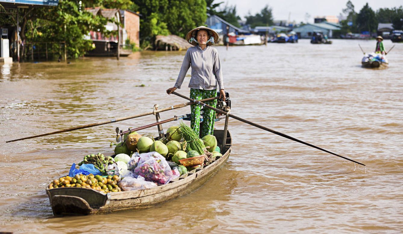 Barco en el río Mekong (iStock)