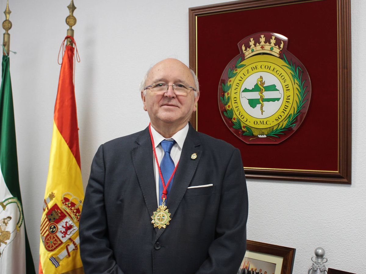 Foto: El presidente del Consejo Andaluz de Colegios de Médicos, Antonio Aguado. (Cedida)