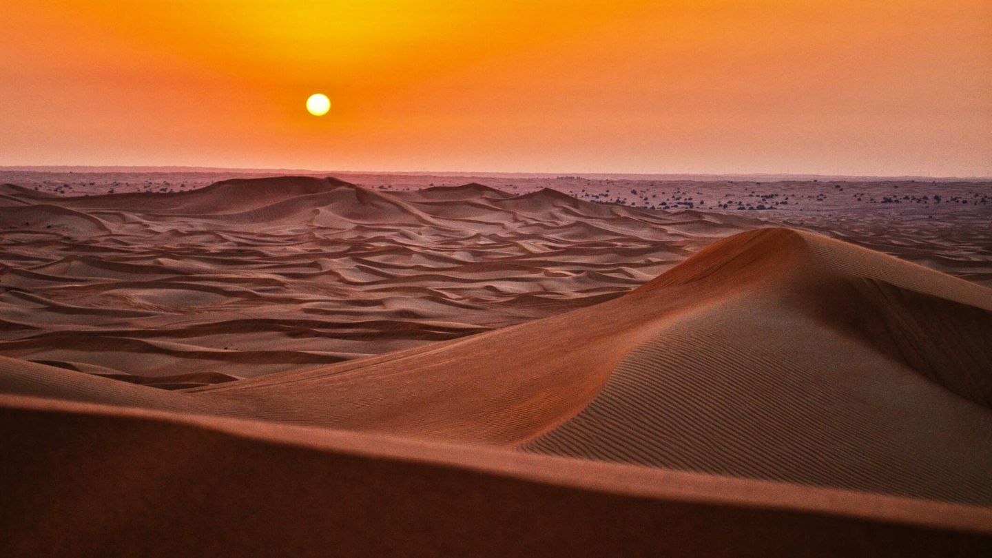Desierto del Sáhara, al atardecer. (Unsplash)
