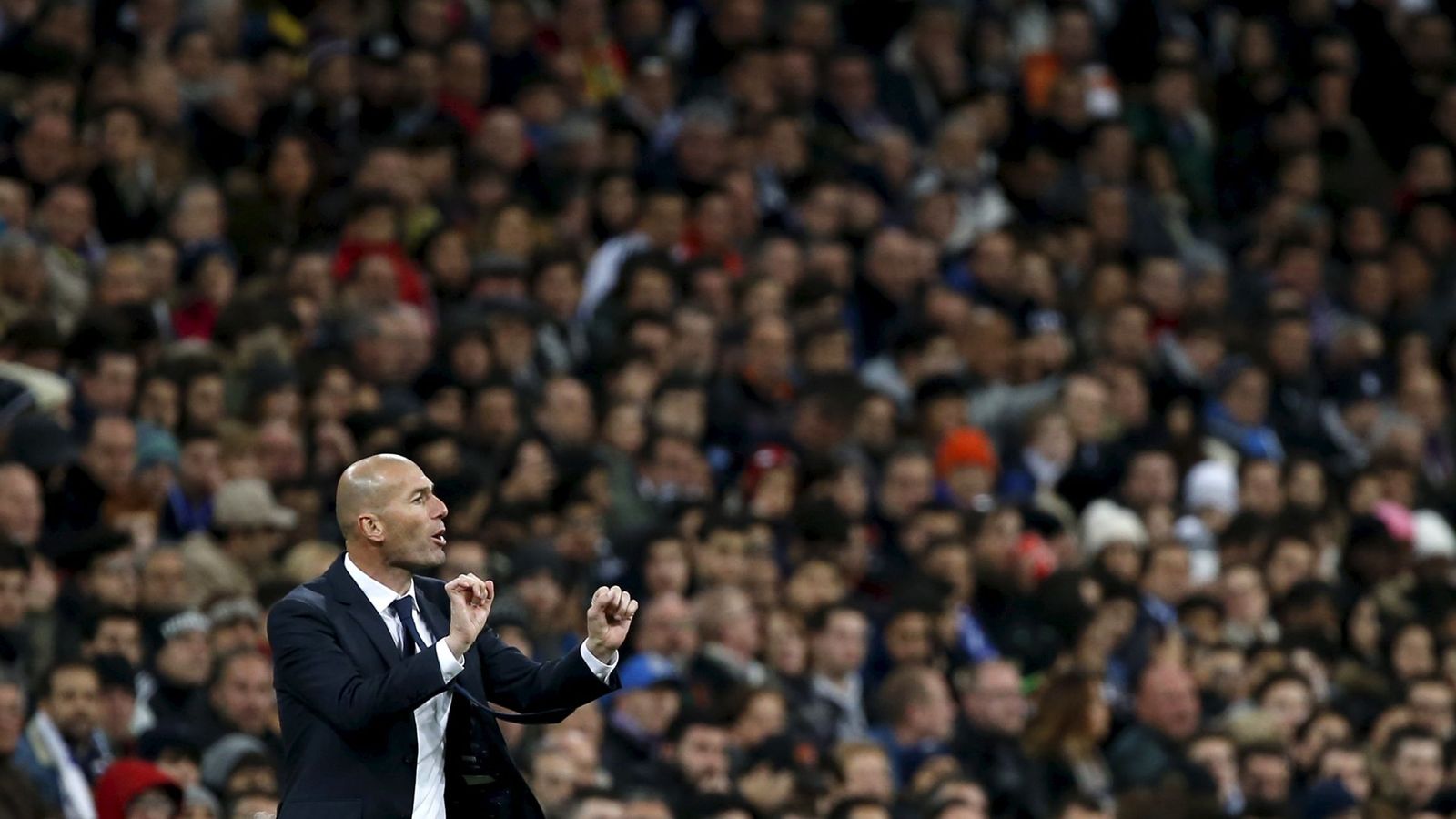 Foto: Zidane, en su debut como entrenador del Real Madrid. (Reuters)