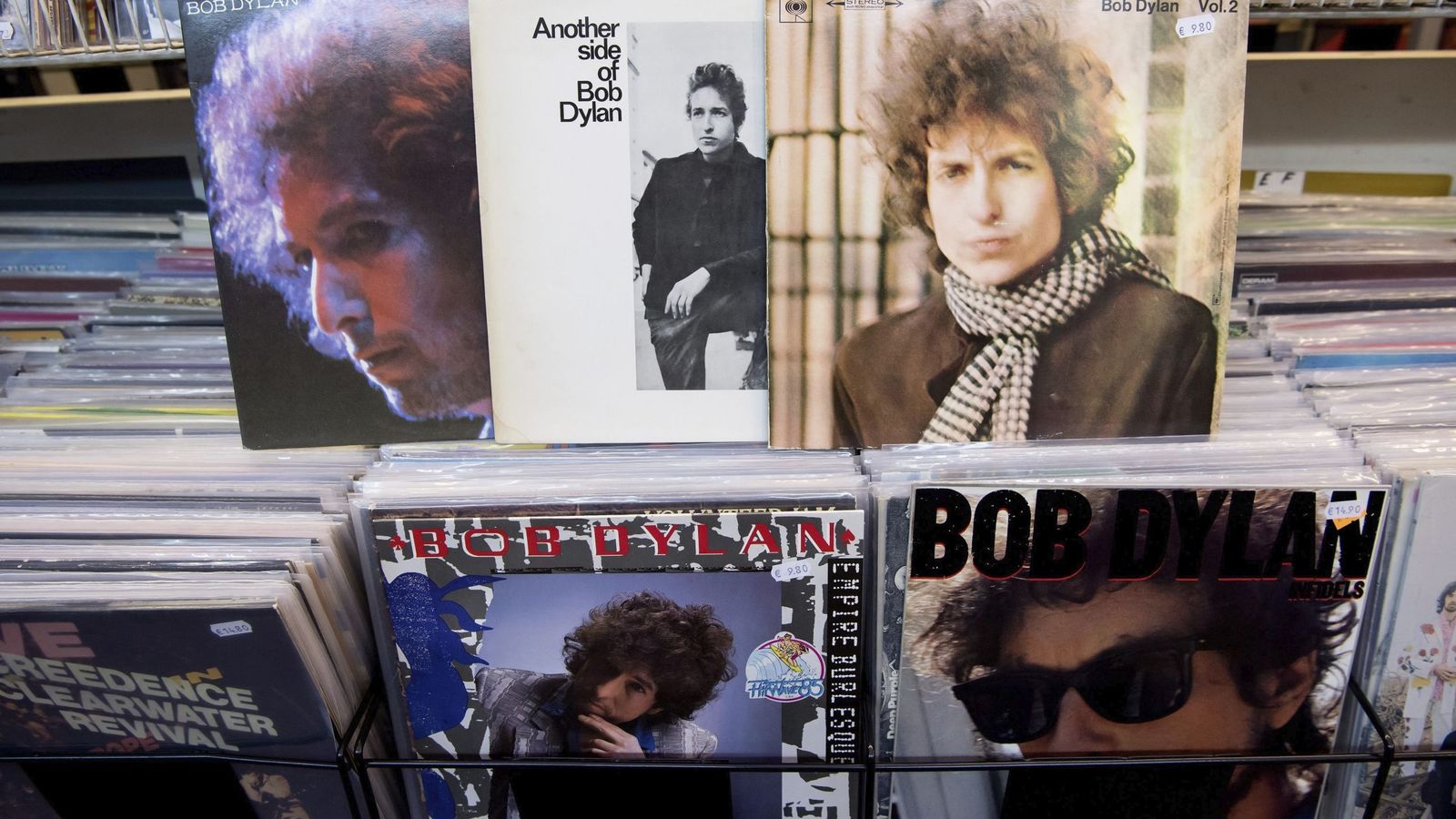 Foto: Discos de Bob Dylan. (EFE)