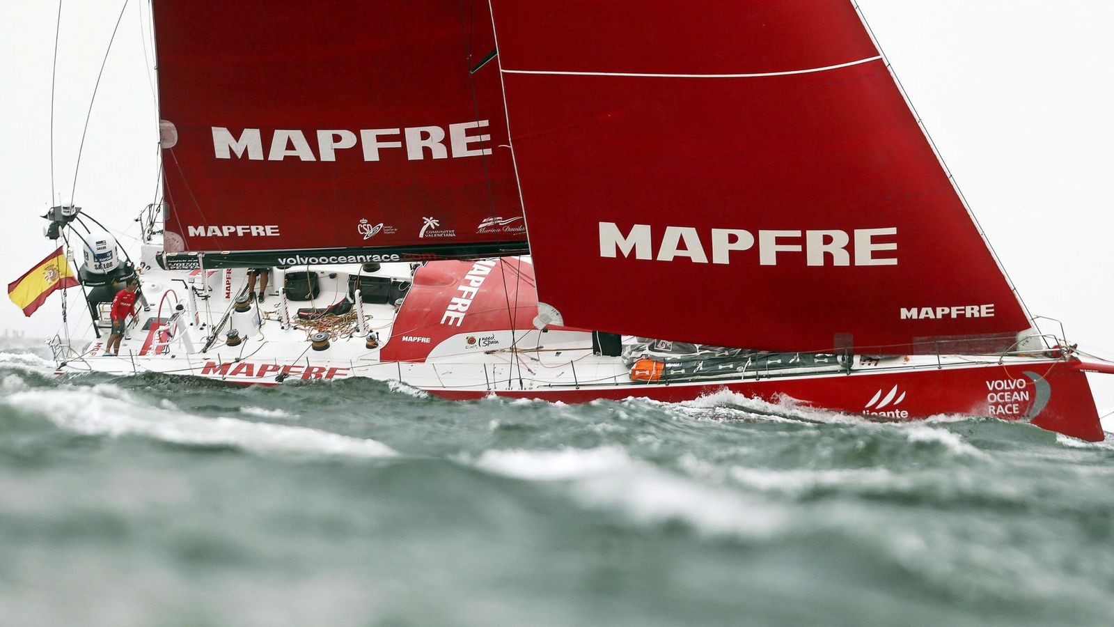 Foto: El barco español Mapfre durante una Volvo Ocean Race (EFE)