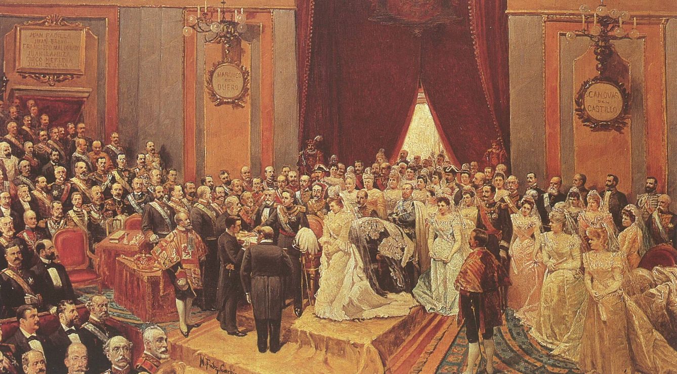 El Rey Alfonso XIII jura la Constitución de 1876 en el Congreso de los Diputados el 17 de mayo de 1902. (Manuel Fernández Carpio)