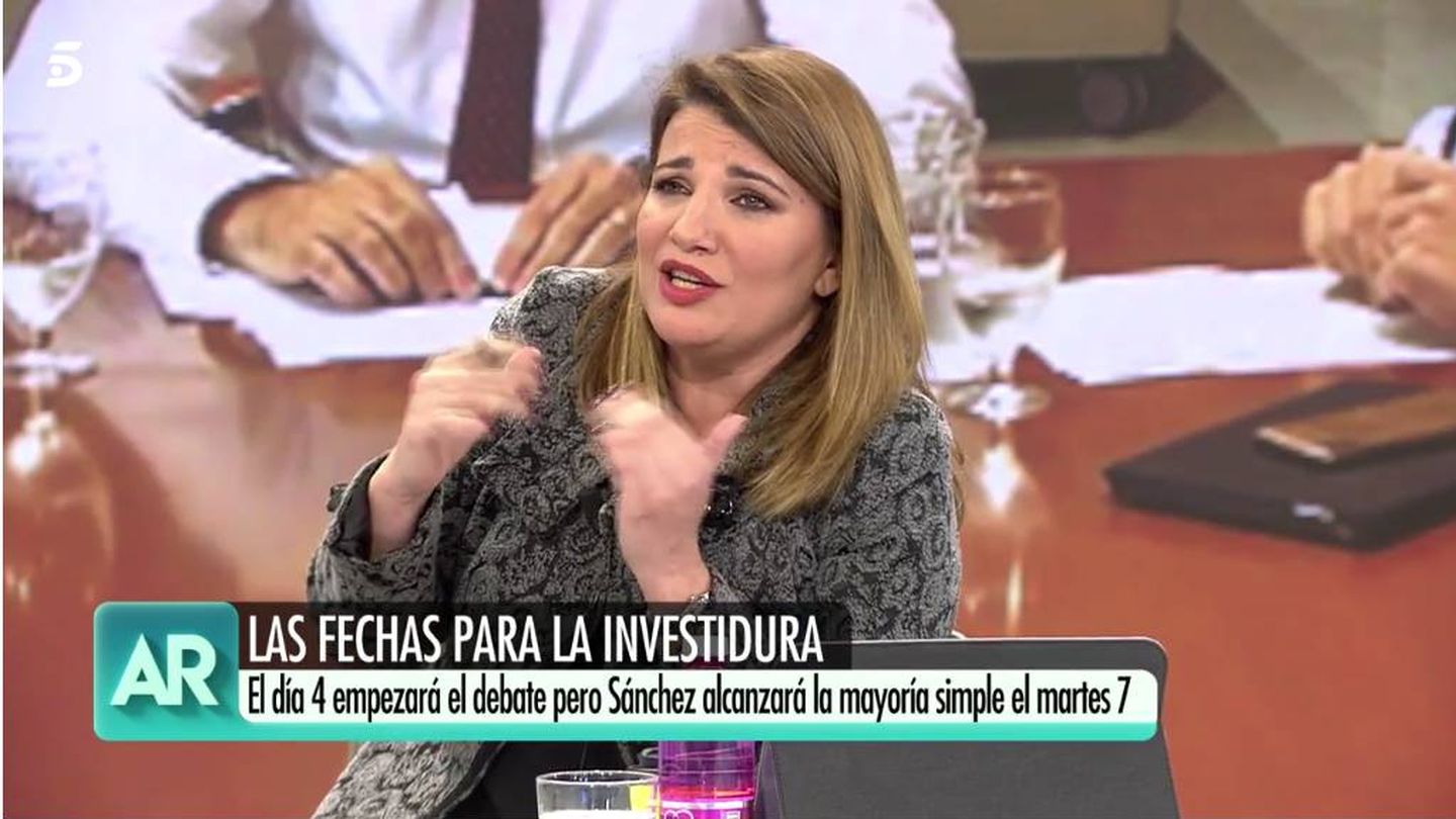 María Claver. (Captura de Mediaset)