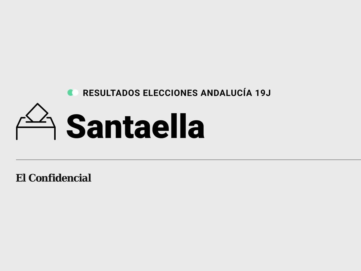 Foto: Resultados en Santaella, Córdoba, de las elecciones de Andalucía 2022 este 19-J (C.C./Diseño EC)
