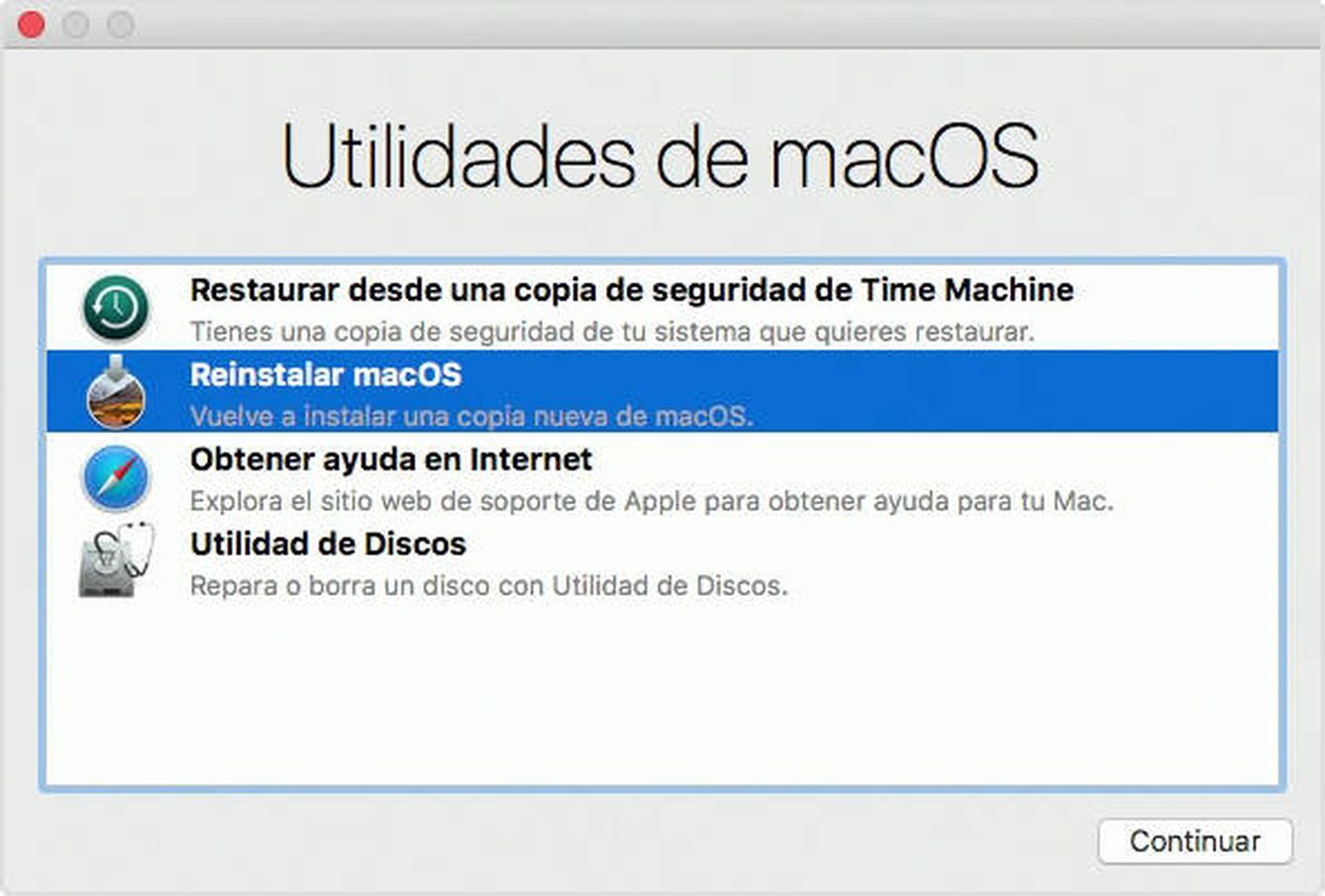 Reinstalar macOS o formatear el disco es algo que puedes hacer sin mucha dificultad. (Imagen: Apple)