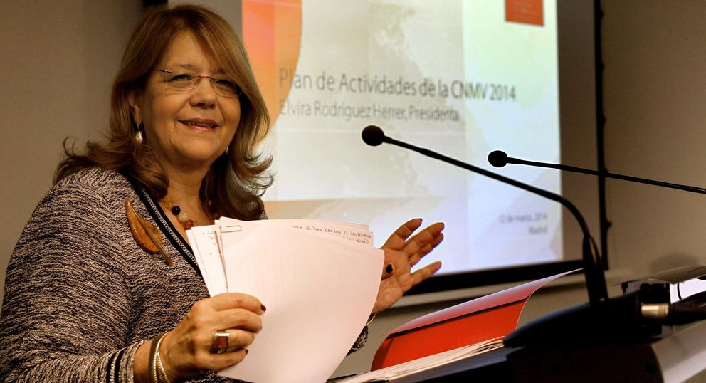 La presidenta de la CNMV, Elvira Rodríguez. (EFE)