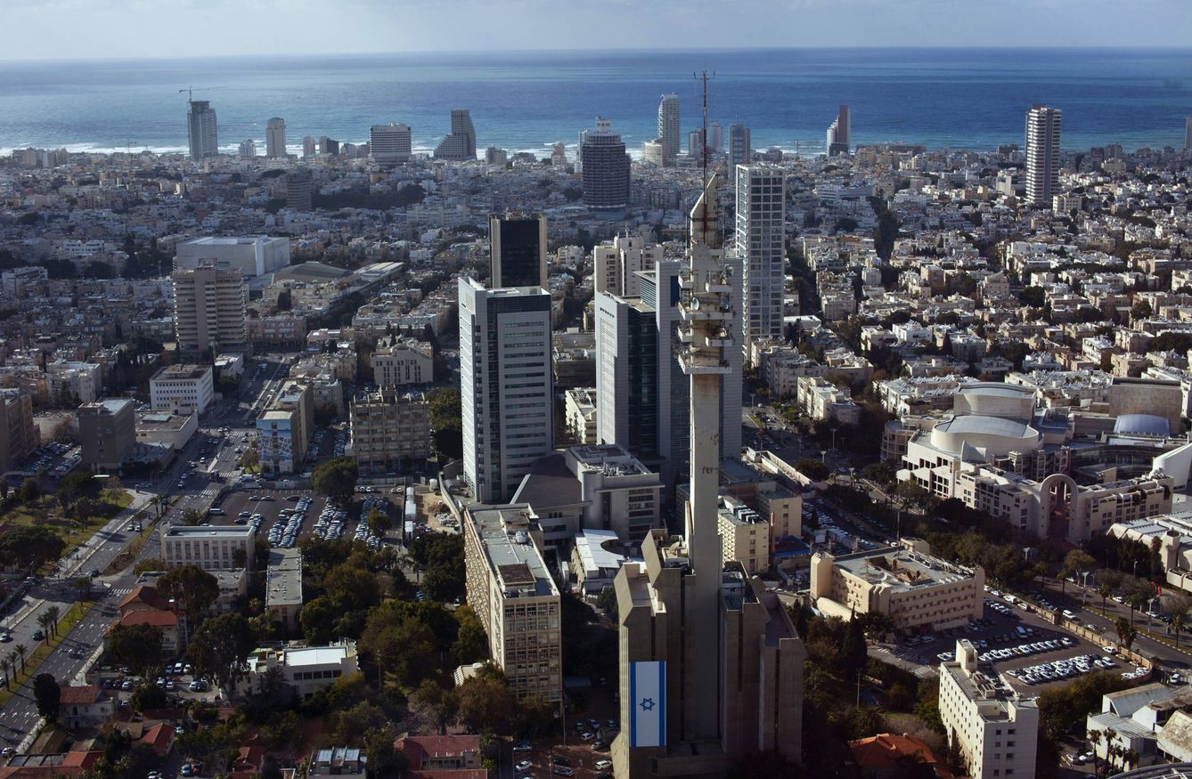 Vista aérea del centro de la ciudad de Tel Aviv. (Reuters)