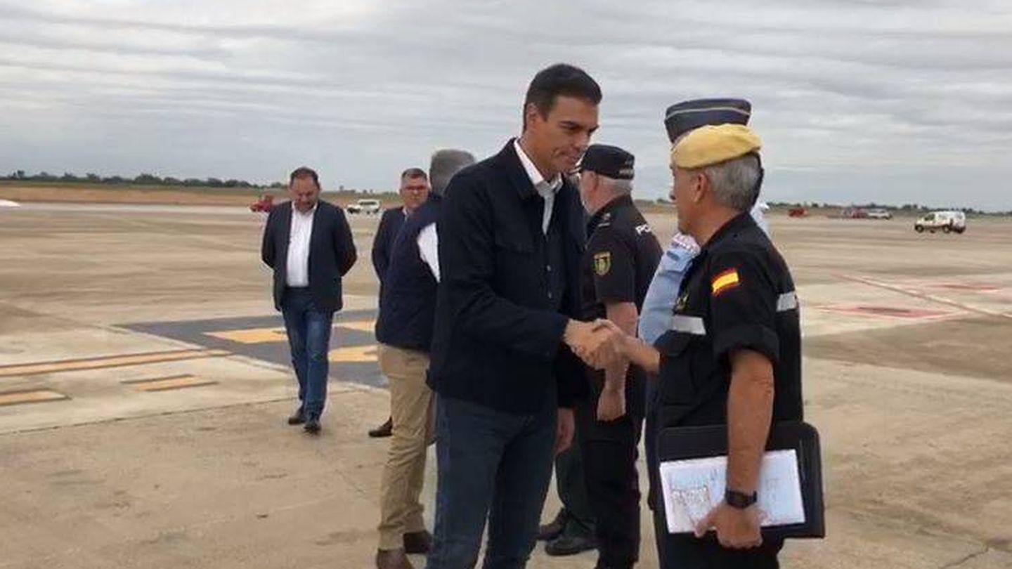 Sánchez a su llegada a Alicante.
