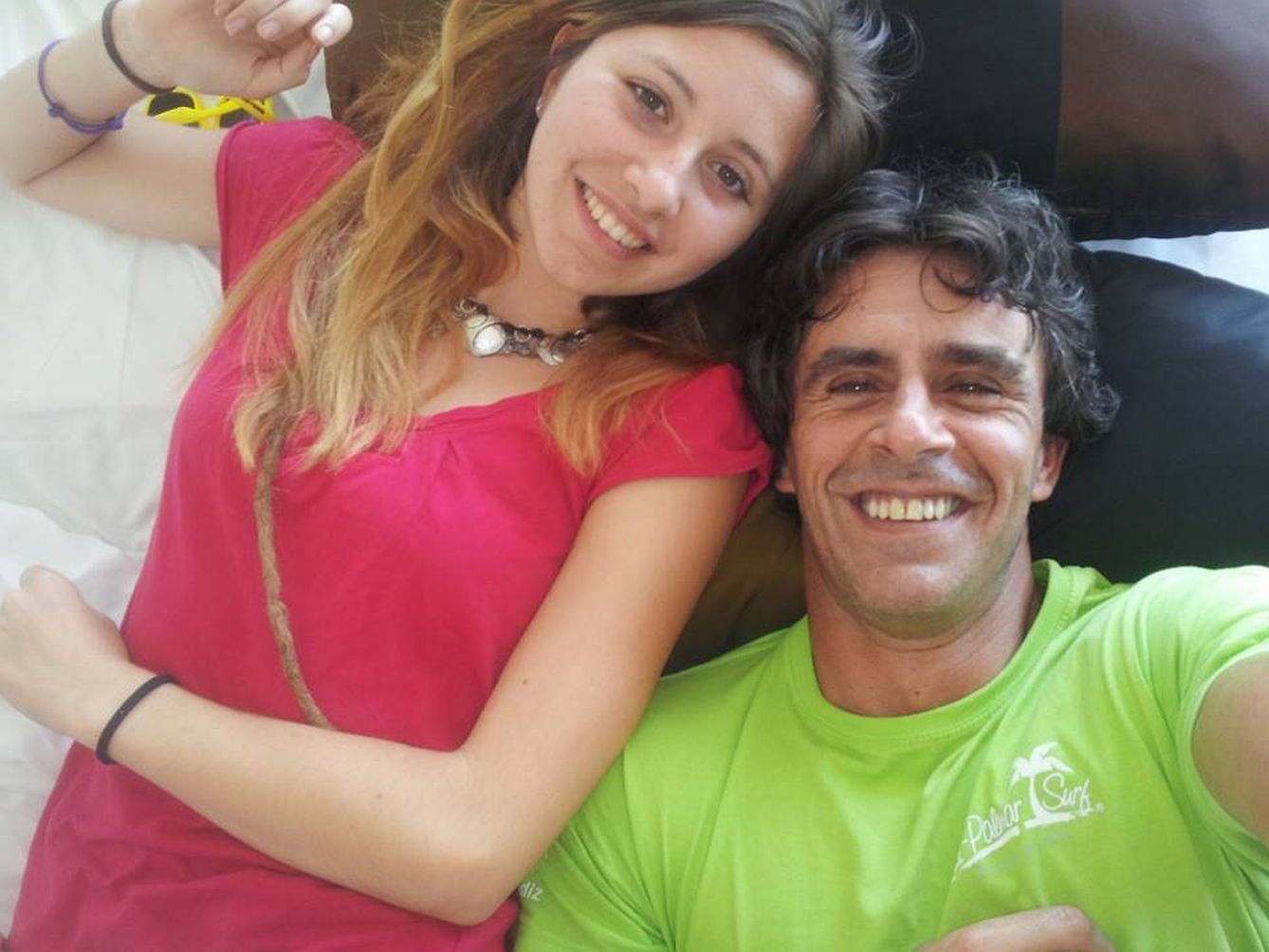 Alonso Caparrós con su hija