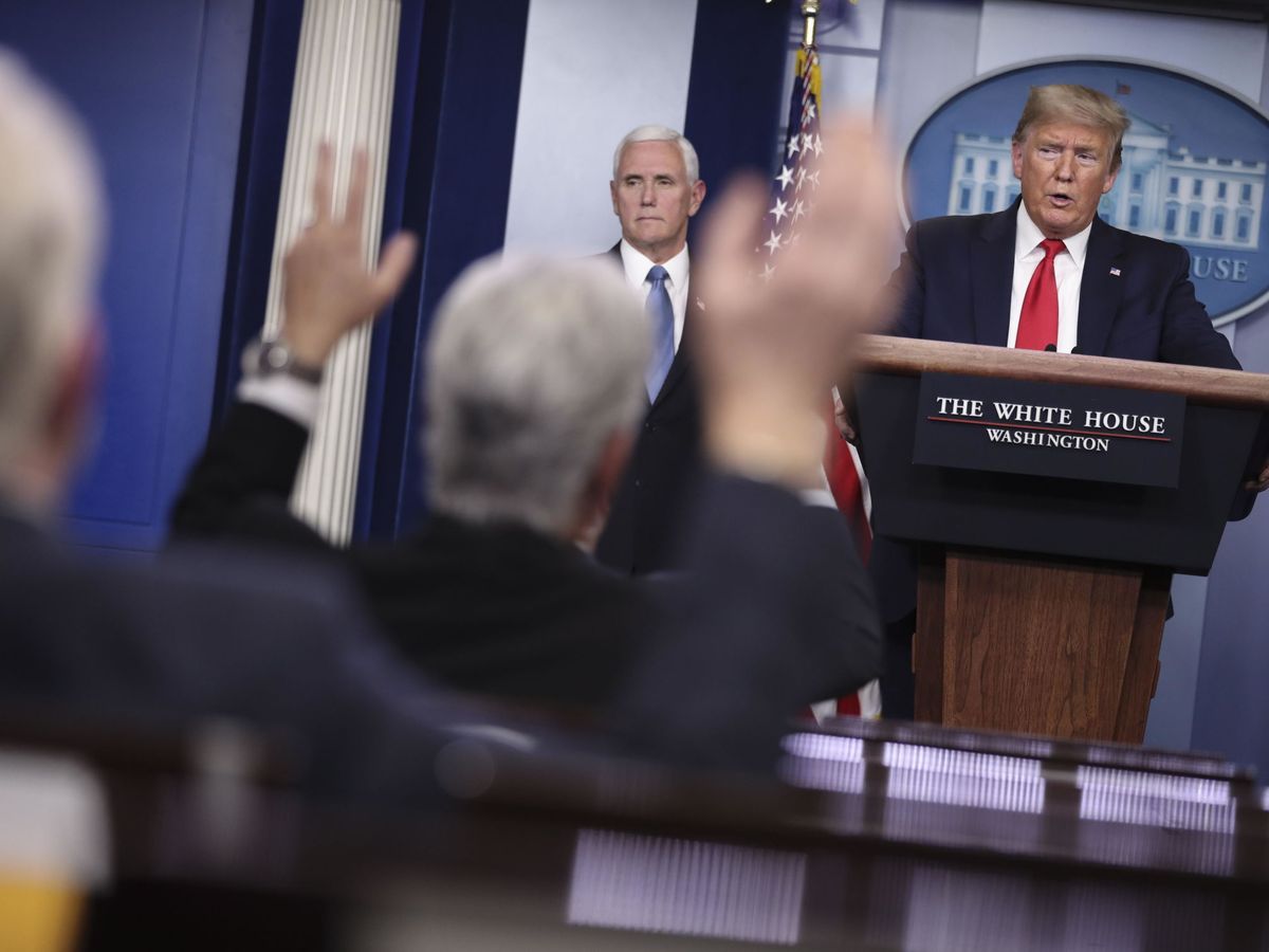 Foto: Donald Trump durante una rueda de prensa en la Casa Blanca (EFE)
