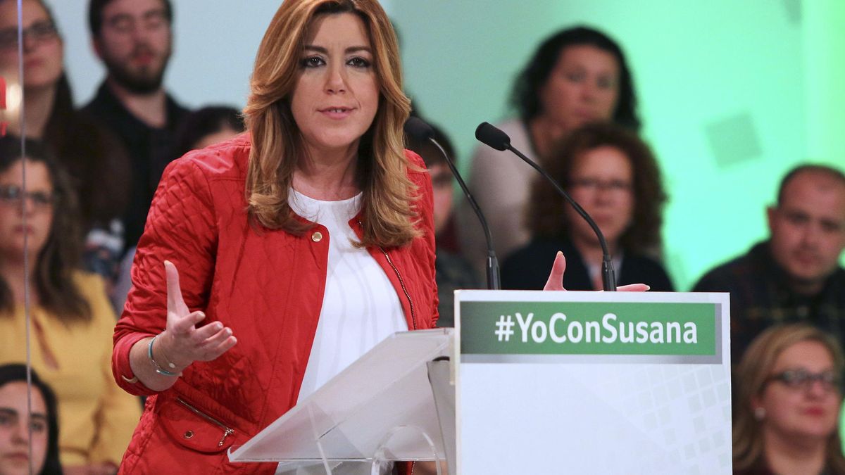 Susana Díaz, única candidata no arropada por líderes nacionales el primer día de campaña