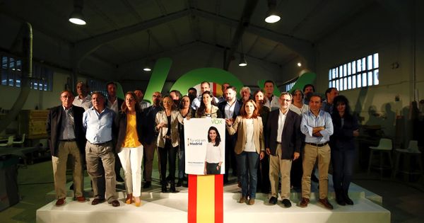Foto: Acto previo al inicio de campaña de las elecciones municipales, autonómicas y europeas de Vox (Efe)